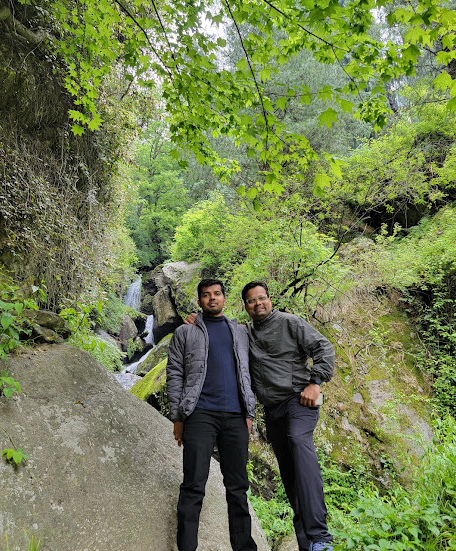 The image shows NomadGao Resident PRatik on a trek
