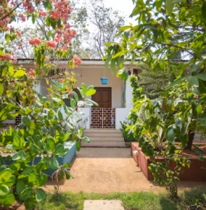 private studio in a garden in goa india for digital nomads