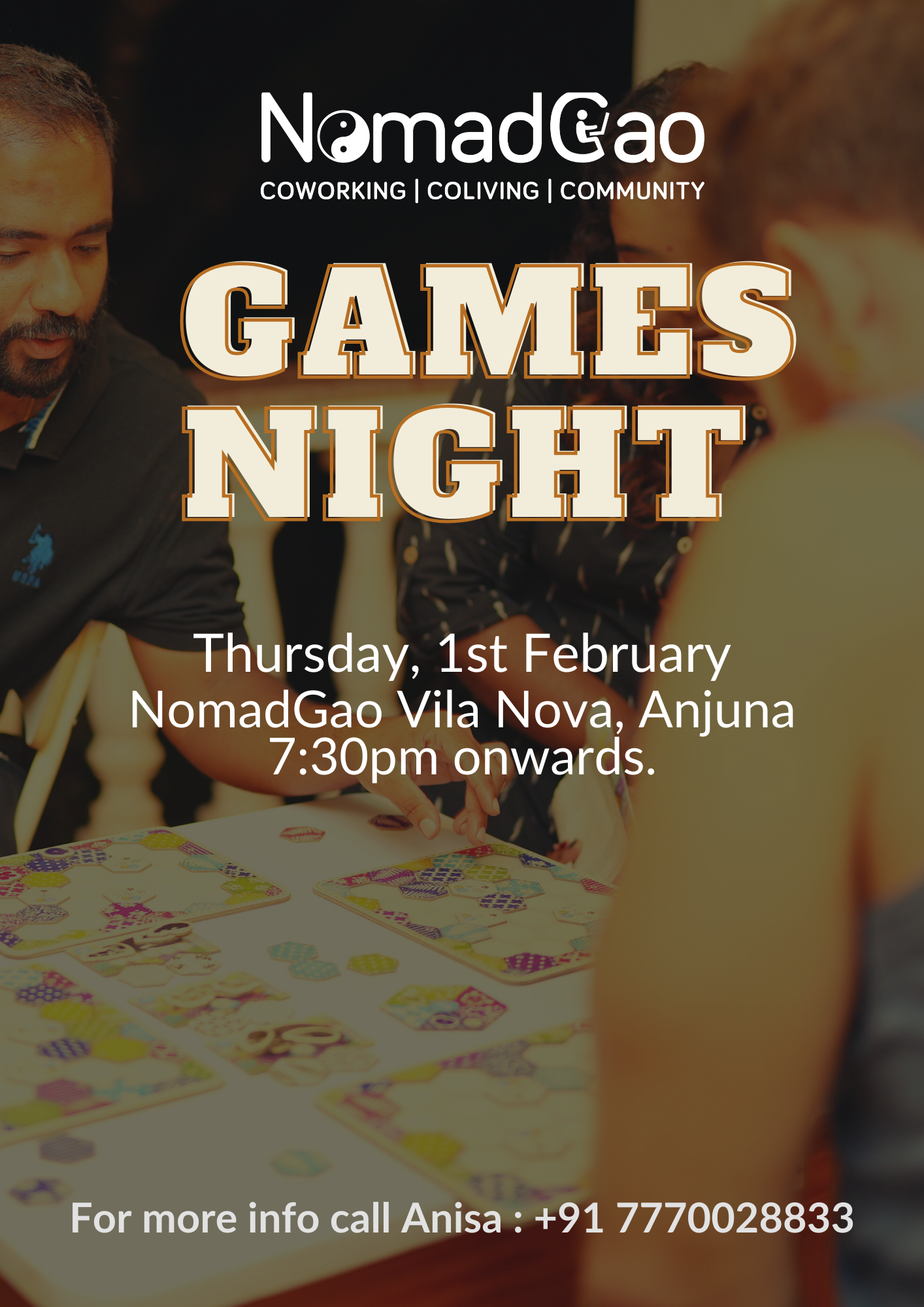 board games night goa india digital nomad india