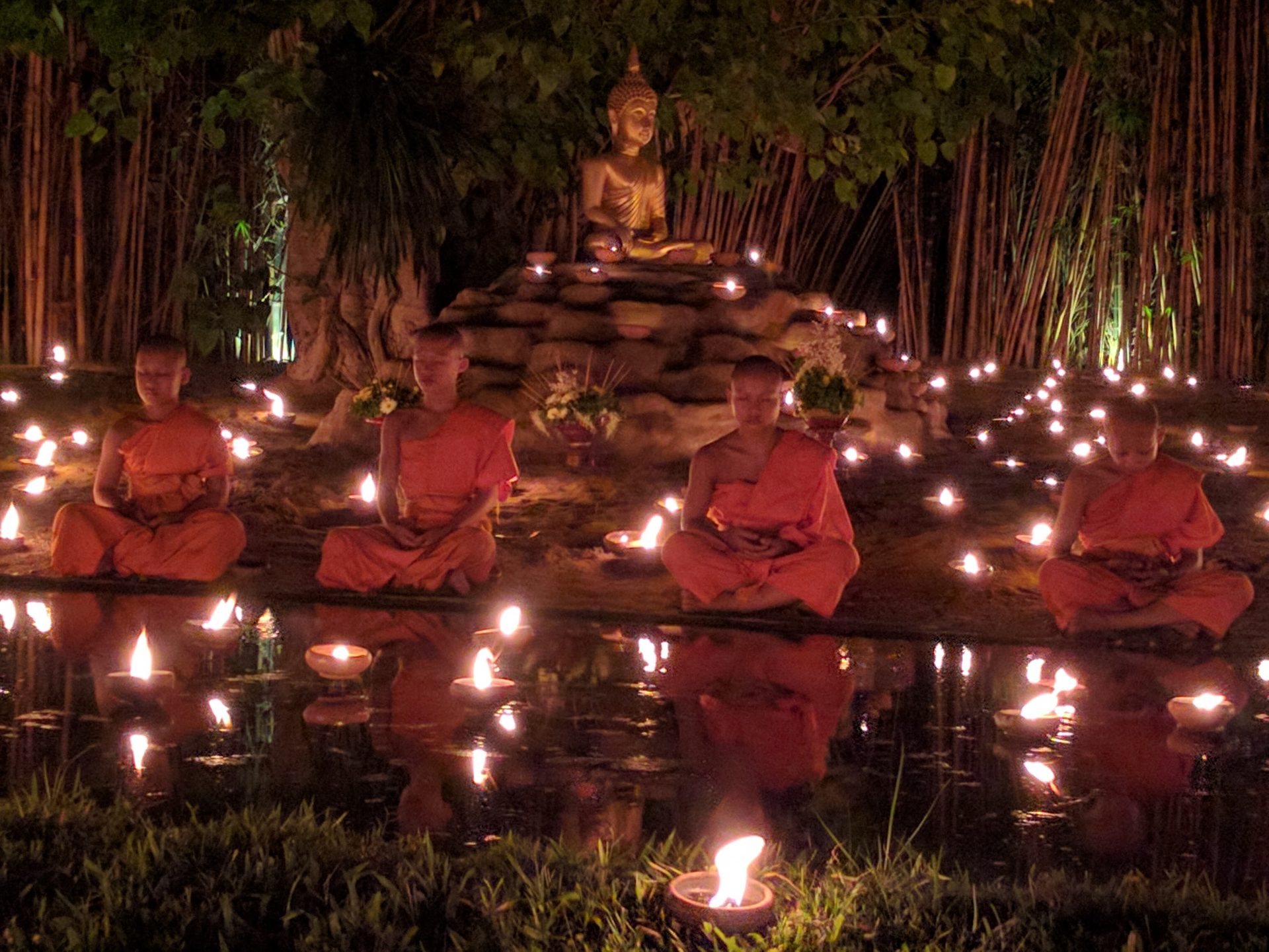 Buddha day culture in Chiang Mai